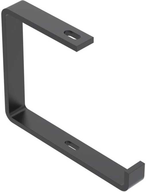 Abhängebügel Flachstahl B200mm Stahl PES135 - Polyester tiefschwarz 