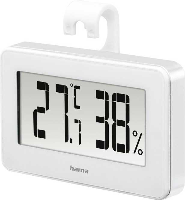 Thermo-/Hygrometer Mini Weiß 