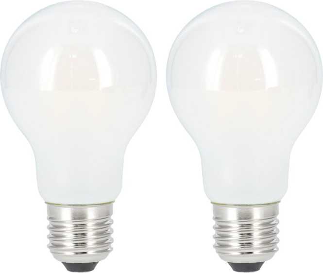 LED-Filament E27 806lm Glühlampe Matt Warmweiß 2 Stück 