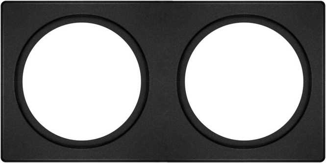 Rahmen für SPOT FRAME D68 100X200 2X D68 schwarz 