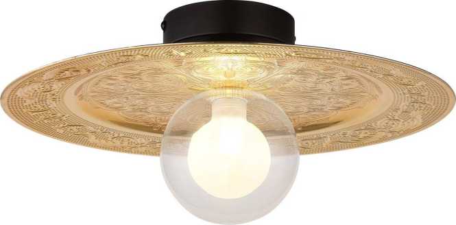 Deckenleuchte 1xG9 max.5W Riga Gold/schwarz 