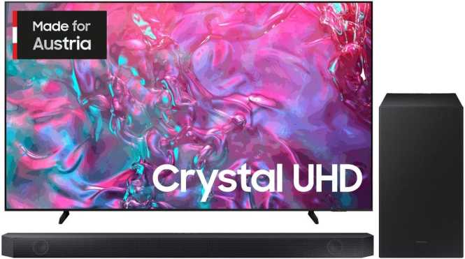 Fernseher 98 Zoll Crystal UHD TRUE 4K mit Soundbar 3.1.2 Kanal 