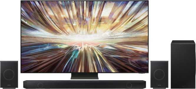 Fernseher QN800D 75 Zoll Neo QLED 8K Mini LED mit Soundbar Q930D 9.1.4 Kanal 