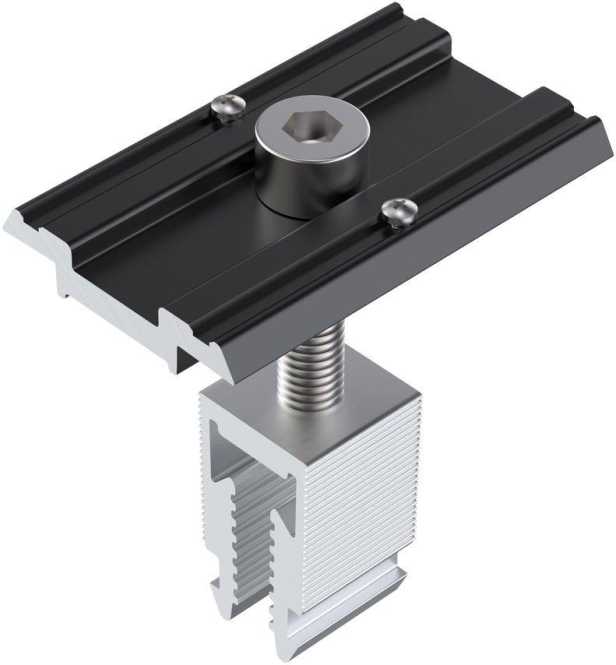 Mittelklemme Click 30-46 schwarz 