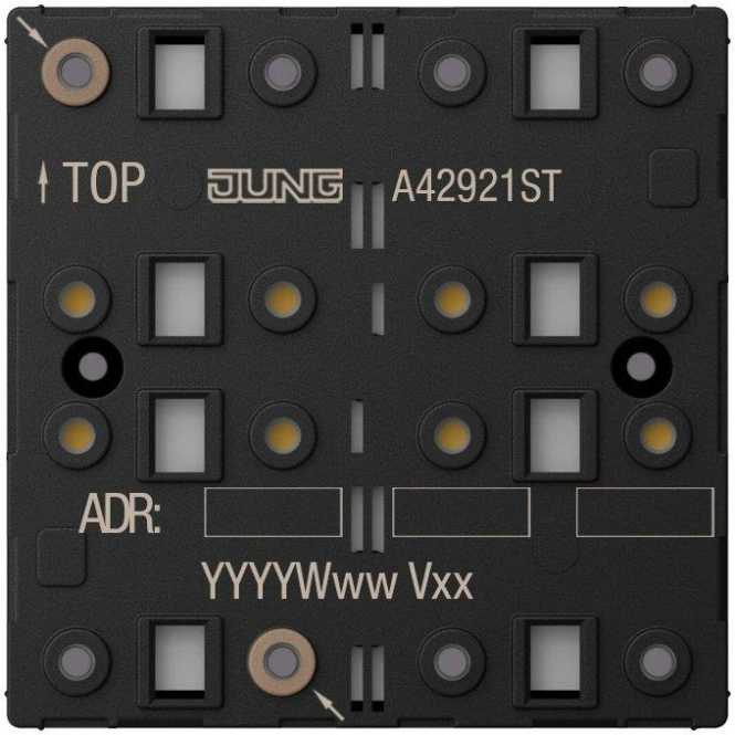 KNX Tastsensor-Modul Universal 2fach F40 Secure Kunststoff Serie AS/A 