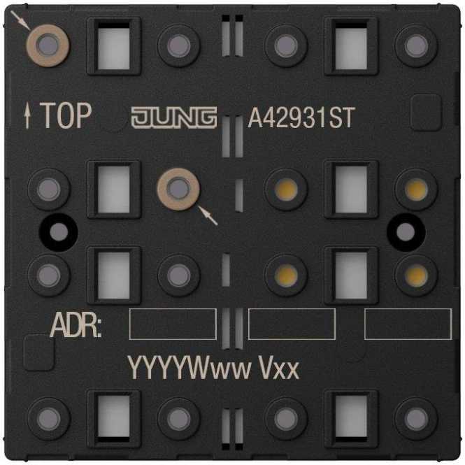 KNX Tastsensor-Modul Universal 3fach F40 Secure Kunststoff Serie AS/A 