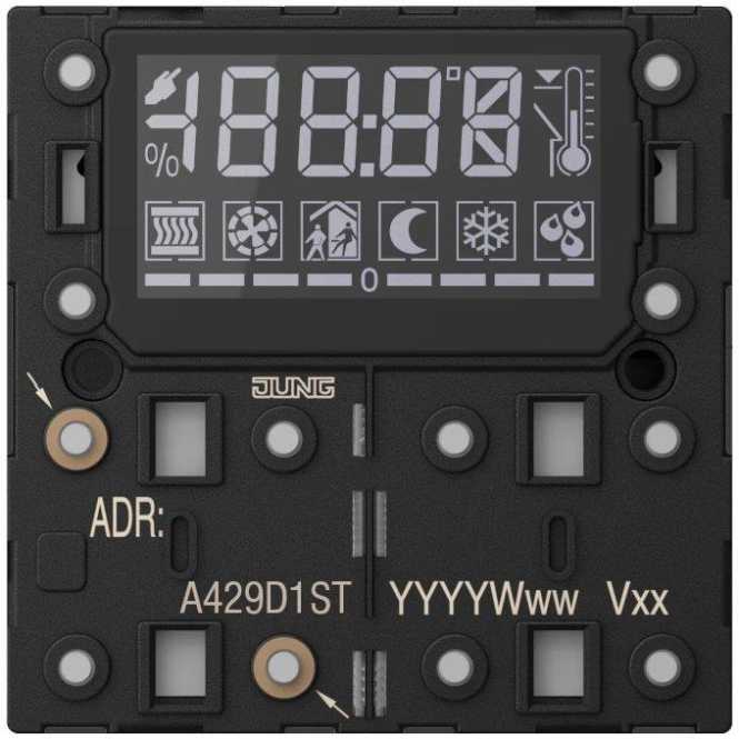 KNX Raumcontroller-Modul 3fach F40 Secure Kunststoff Serie AS/A 