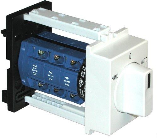 Umschalter mit 0-Stellung 1polig 60° 45mm-Schnappbefestigung 