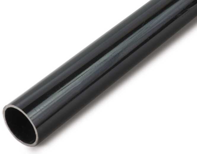 starres Stahlrohr schwer schwarz lackiert (RAL9005) 3m 