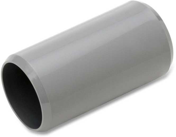 Steckmuffe grau zur Verbindung von starren oder biegsamen Rohren 40 