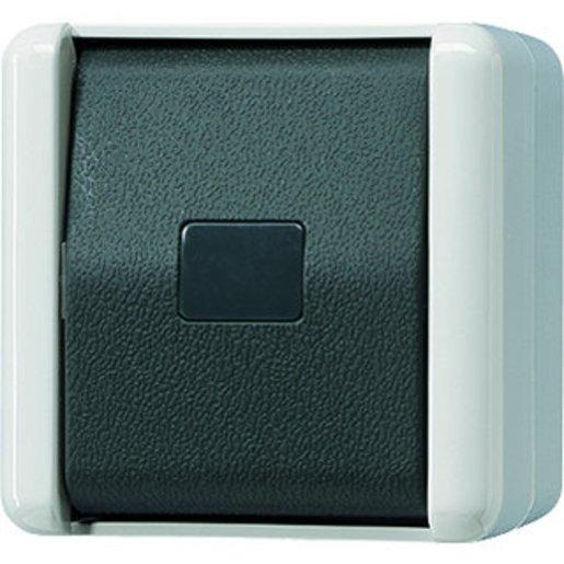 Taster 10 AX 250 V ~ Schließer 1-polig Symbol grau 