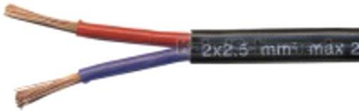 Silikon Niedervoltleitung LI2GYW 2x2,5 schwarz 100m Bund 