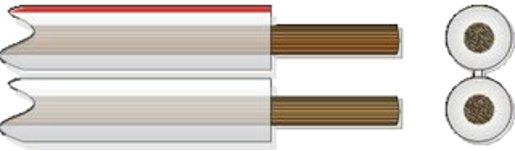Lautsprecherkabel HFL 2x2,5 transp. 100m Spule 