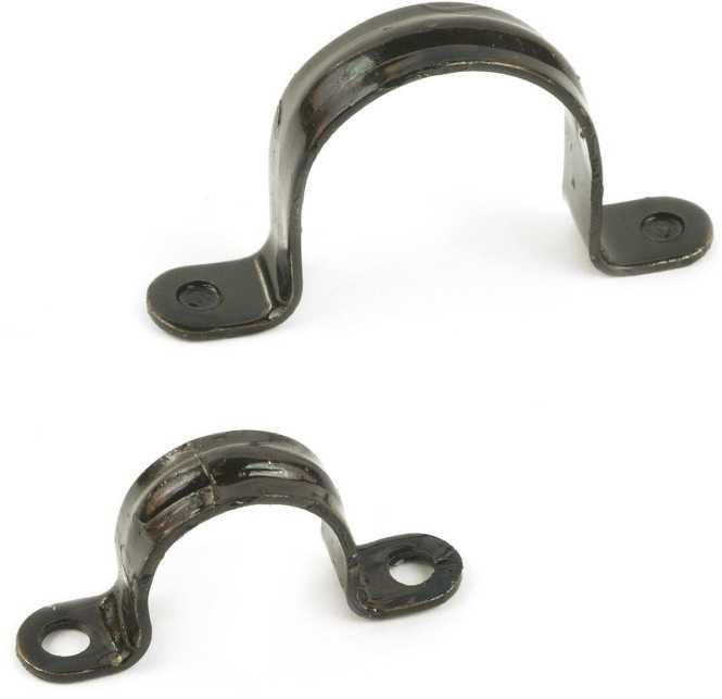 Schelle zweilappig schwarz lackiert 