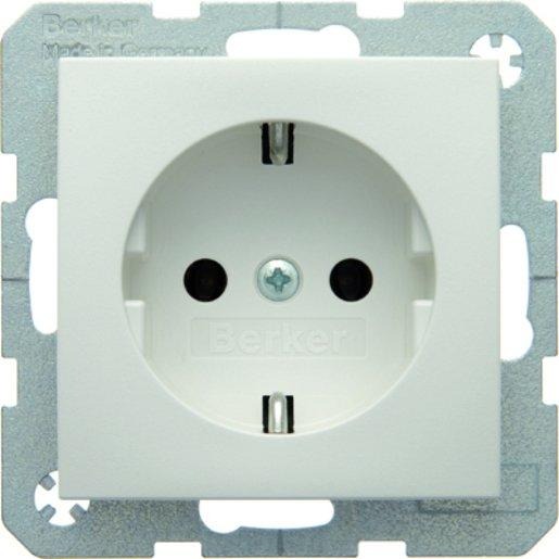 SCHUKO-Steckdose S.1/B.1/B.3/B.7 - polarweiß/ matt 
