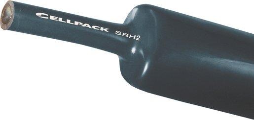 Schrumpfschlauch mittelwandig 40 bis 12mm/1m schwarz mit Kleber 