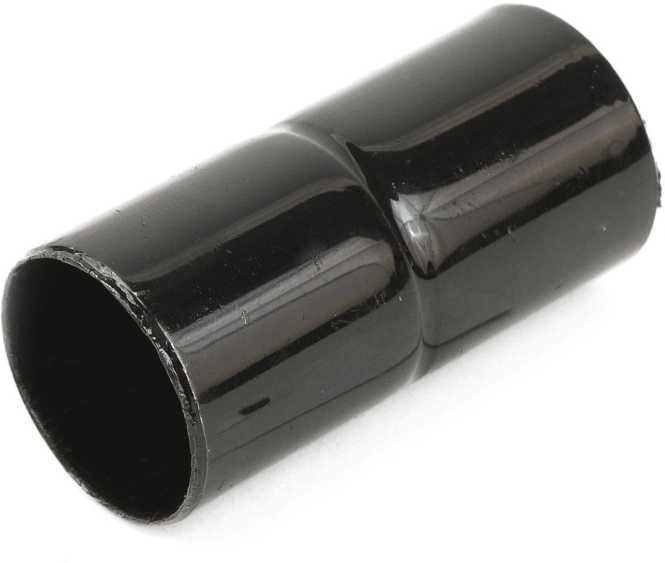 Steckmuffe gesickt schwarz lackiert SSM25 