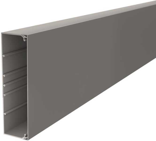 Leitungsführungskanal mit Bodenlochung 60x210 mm steingrau 