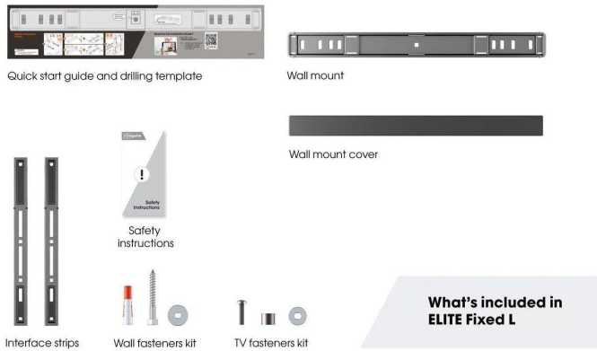Flache TV-Wandhalterung TVM 5605 Elite 