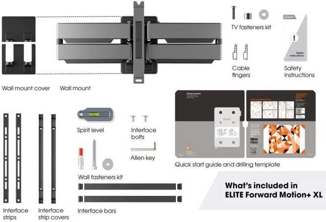 Schwenkbare TV-Wandhalterung TVM 5855 Elite 