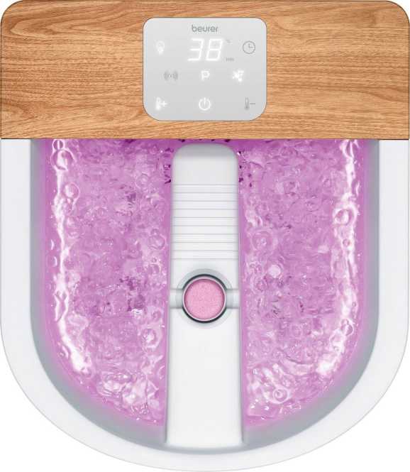 Fußsprudelbad FB 65 + 3 Pediküre Aufsätze 