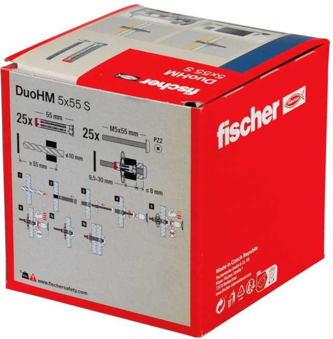 Hohlraumdübel DuoHM 5x55 S PZ 