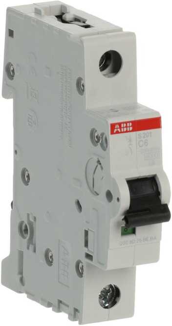 LS-Schutzschalter 1-polig 6kA C-Char 6A 1TE 