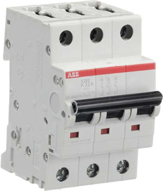 LS-Schutzschalter 3-polig 6kA /20kA K-Char 32A 3TE 