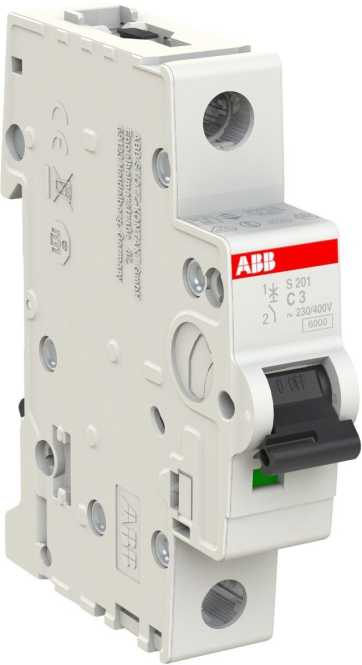 LS-Schutzschalter 1-polig 6kA C-Char 3A 1TE 