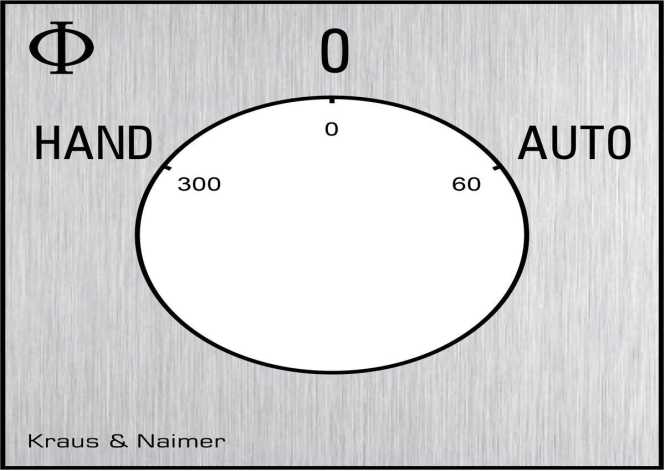 Umschalter mit 0-Stellung 1polig 60° 4-Lochbefestigung 