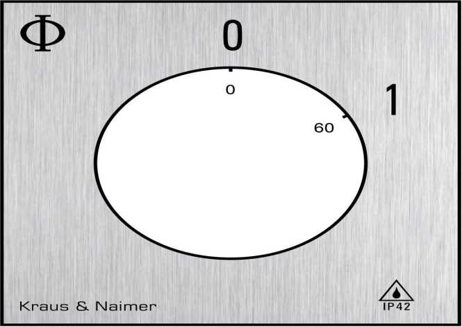 Ausschalter 3polig 60° AP-Gehäuse IP42 
