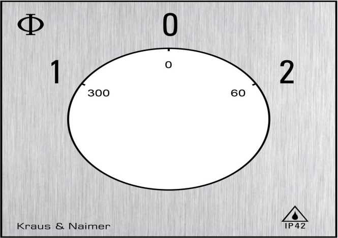 Umschalter mit 0-Stellung 3polig 60° AP-Gehäuse IP42 