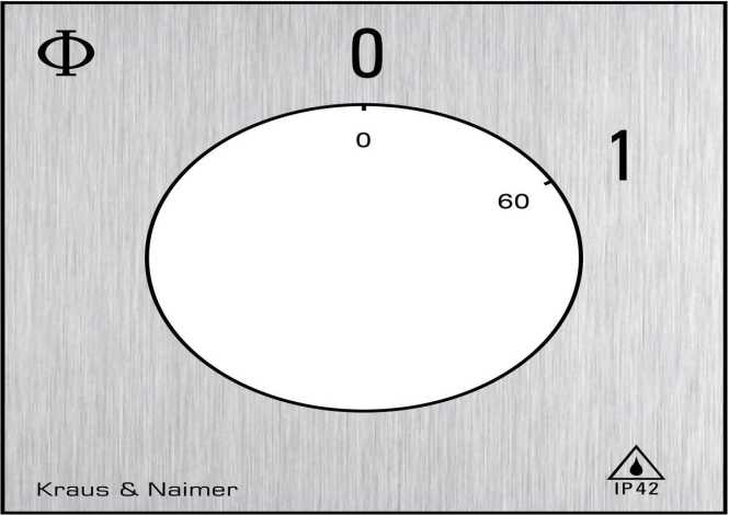Ausschalter 1polig 60° AP-Gehäuse IP42 