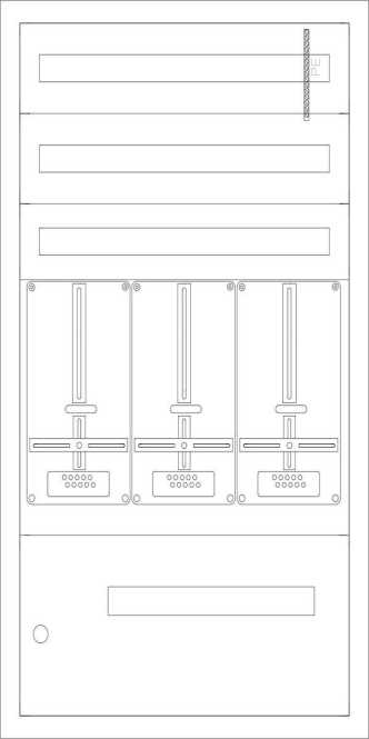 Unterputz Zählerverteiler Steiermark Weiß leer U-STR-3/1150-3Z/3NZR-W 