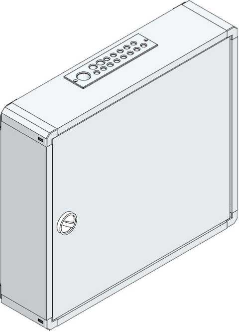 AP-Installations-Flachverteiler + RW Einsatz 3EBS (66TE) 