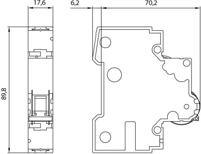 LS-Schutzschalter 1-polig 10kA C-Char 16A 1TE 