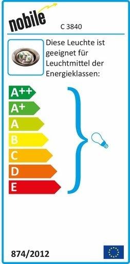 Einbaustrahler mit Sprengring schwenkbar C 3840 nickel-gebürstet ohne Fassung 