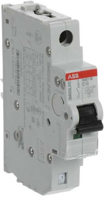 LS-Schutzschalter 1-polig 10kA C-Char 13A 1TE 