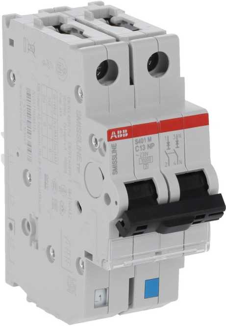 LS-Schutzschalter 2-polig 10kA C-Char 13A 2TE 