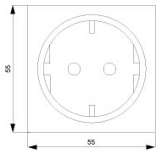 I-System orange (ZSV) Schuko-Steckdose 10/16A 250V 