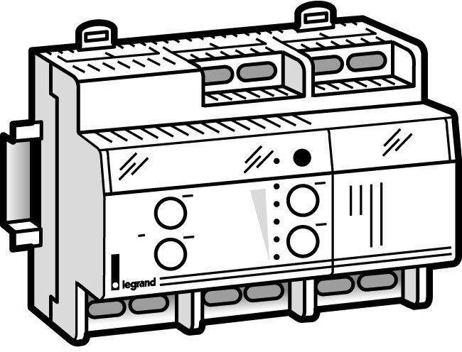 Universaldimmer 1000W Lastart: R,L,C Fern-/Direktsteuerung 230V 50/60Hz 6TE 