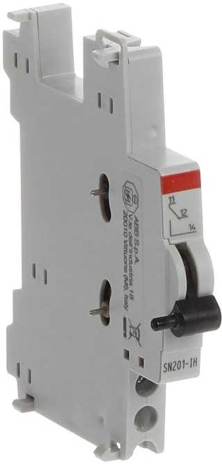 Hilfskontakt und Kopplungsmodul für SN201 und DS203NC 1 Wechsler 2A 