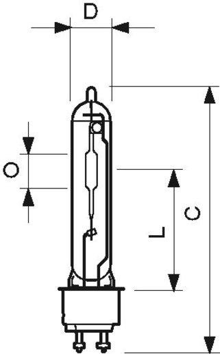 Metallhalogendampflampe MASTER CosmoWhite CPO-TW 60W/728 PGZ12 1CT 