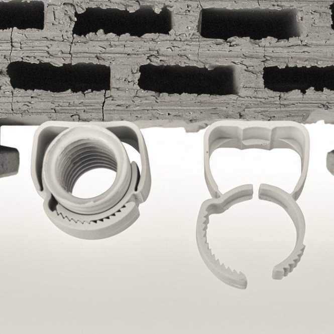 Unterputzschelle automatisch 20-25 mm / 55 mm HFF hgr 