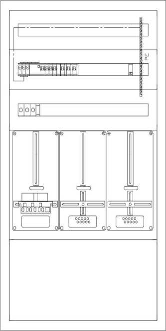 Aufputz Heimverteiler Niederösterreich Grau Ausführung March 3ZP 3NZR 