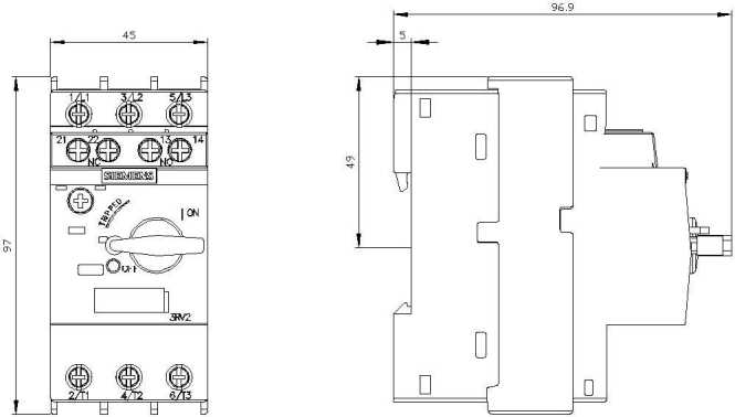 LEIST.SCHALTER BGR.S00 4,5-6,3 3RV2011-1GA15 