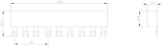 3PHAS-SAMMELSCHIENEN BGR.S0/S0 3RV1915-1BB 