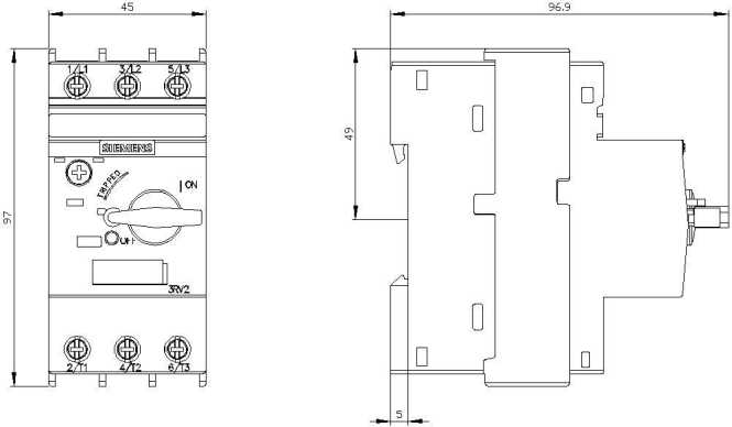 MOTORSCHUTZSCHALTER 2,8 - 4A 3RV2011-1EA10 