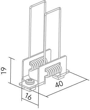 Einbaufeder zu Aluprofil XT01 