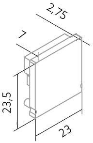 Endkappe zur U-Form Abdeckung SX03 